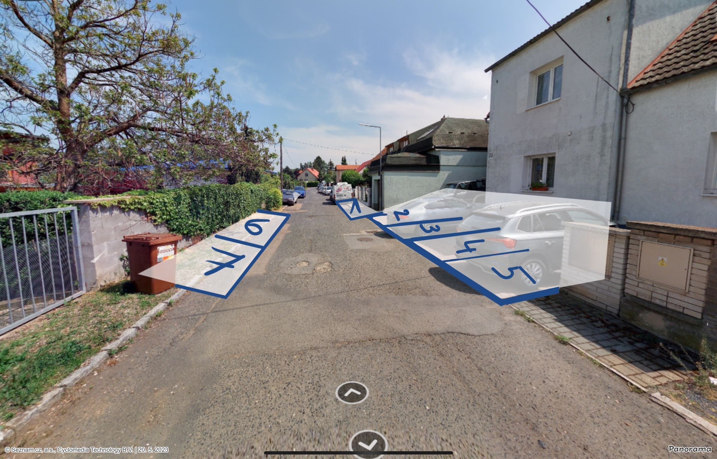 Parkoviště – severní část